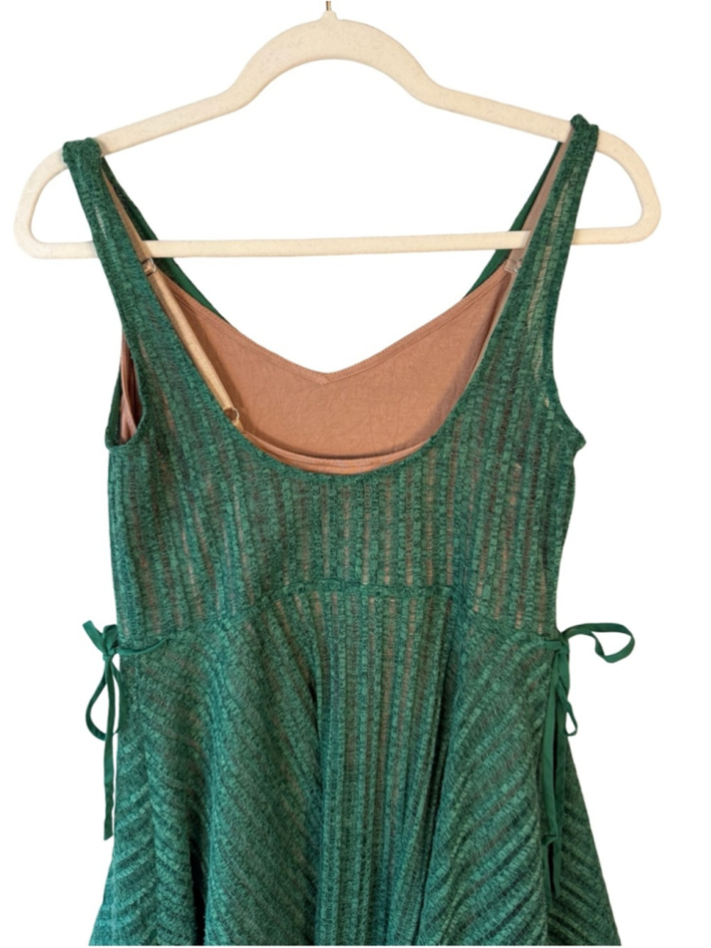 Tracy Reese x Anthropologie Green Sleeveless Knit Fit-and-Flare Dress Size XS - Picture 11 of 12
